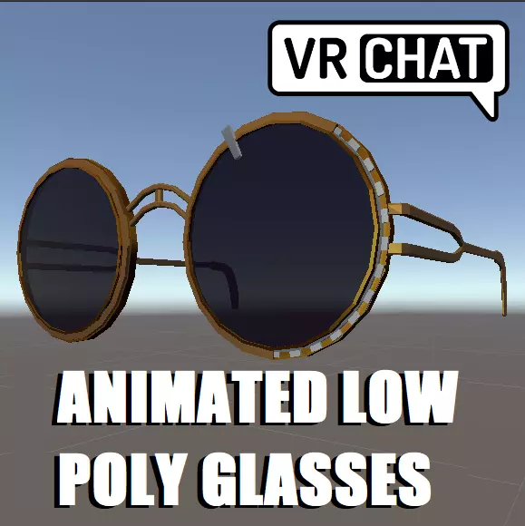 Steampunk Animated Gear Glasses Free 3D model