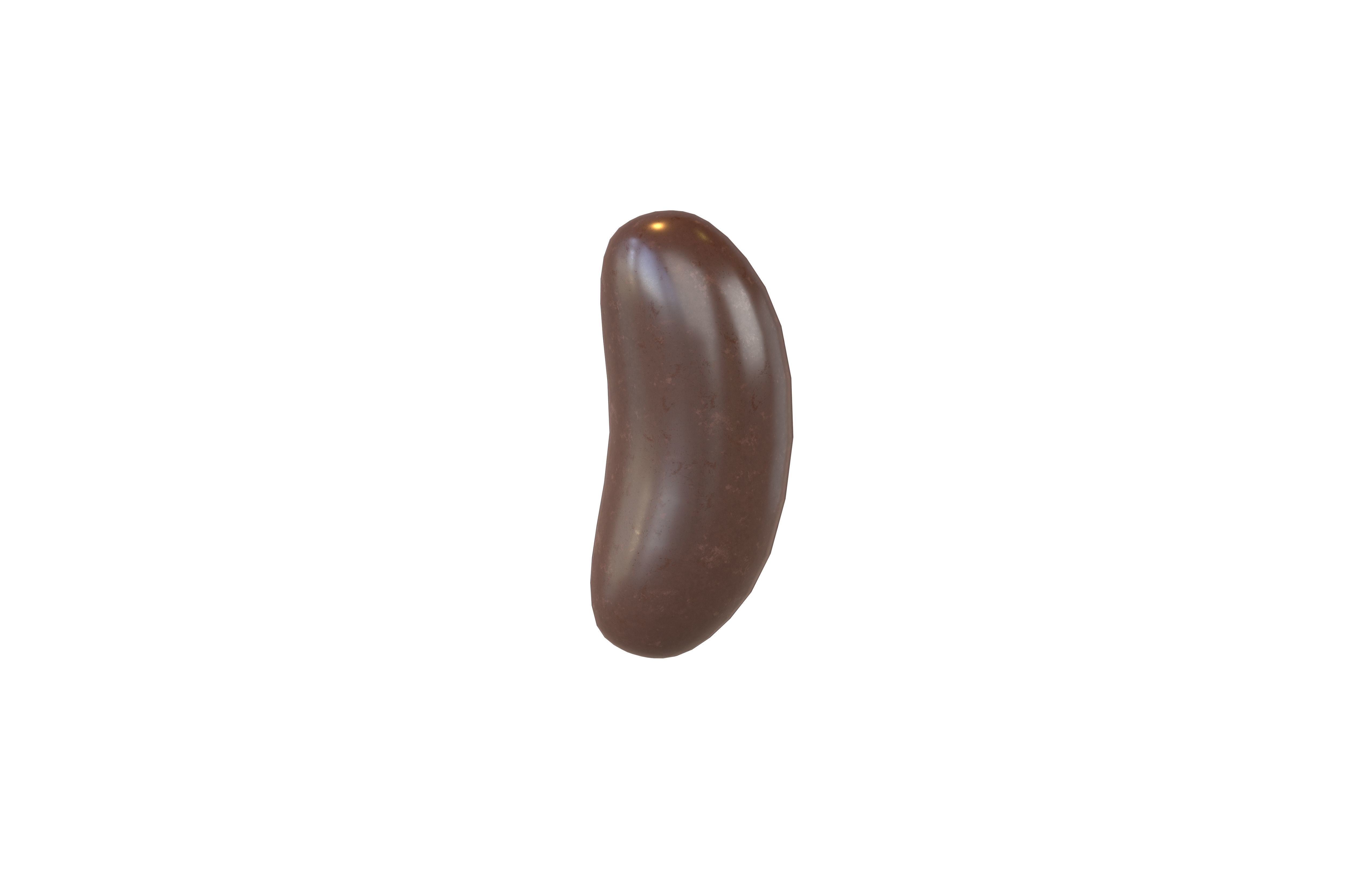 Jelly Beans Chocolate v1 001 Low-poly 3D model_1