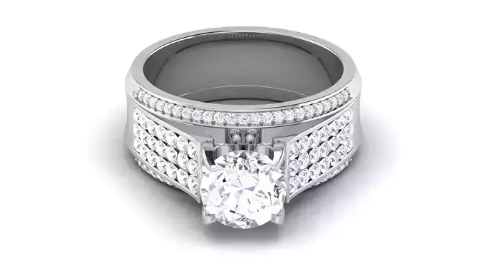 Solitaire Engagement Wedding Rings Halo Ring