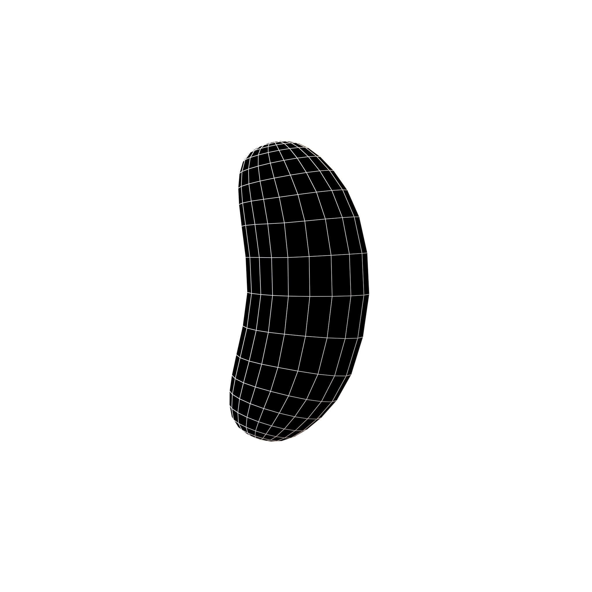 Jelly Beans Chocolate v1 002 Low-poly 3D model_4