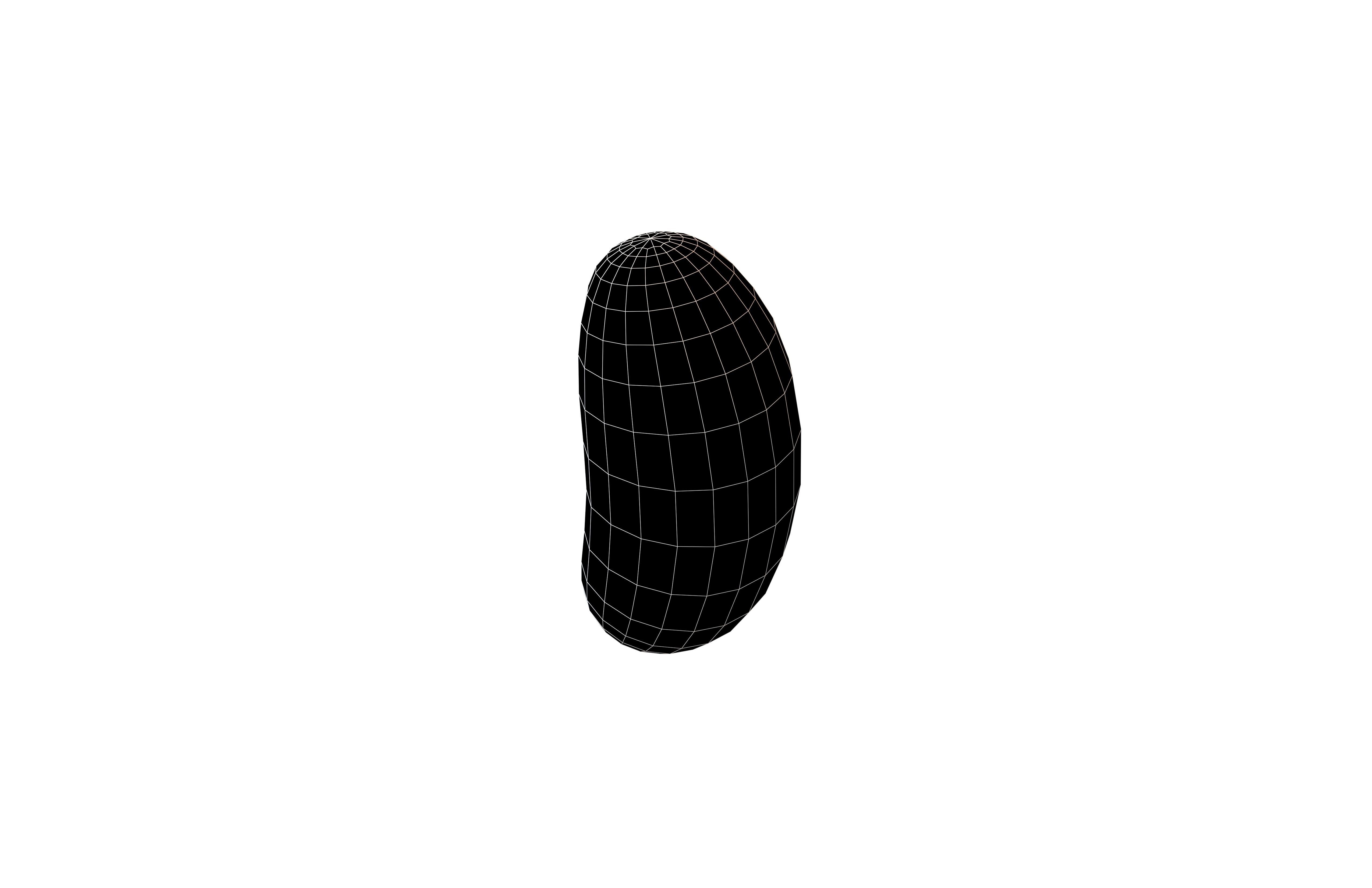 Jelly Beans Chocolate v1 002 Low-poly 3D model_6
