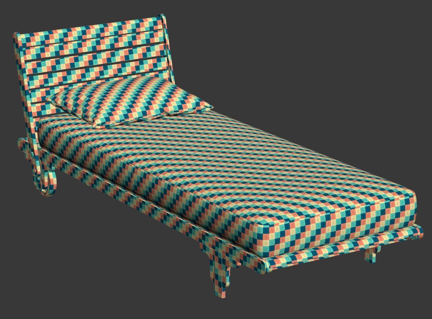 Eva wooden daybed EV25 by Bpoint Design  3D model_6