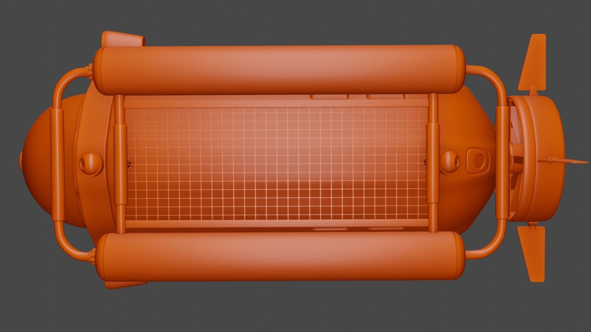 bathyscaphe type submarine 3D model_8