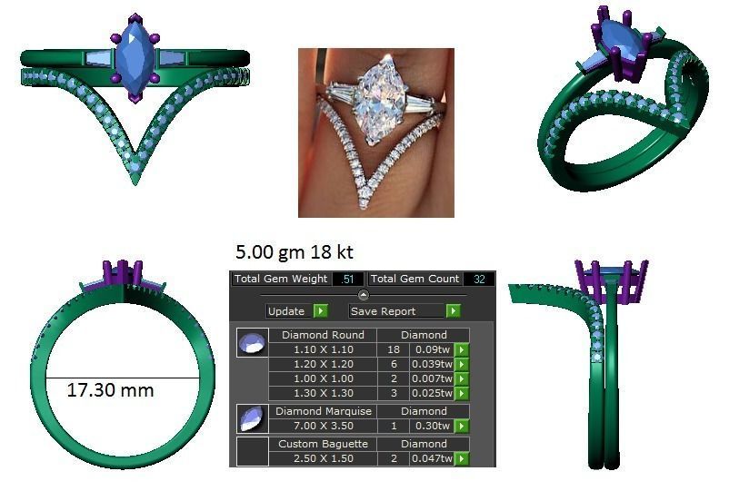 Ring - 015 3D print model_1