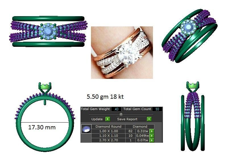 Ring - 012 3D print model_1