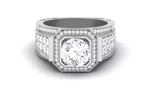 Solitaire Wedding Engagement Ring  Bridal Ring