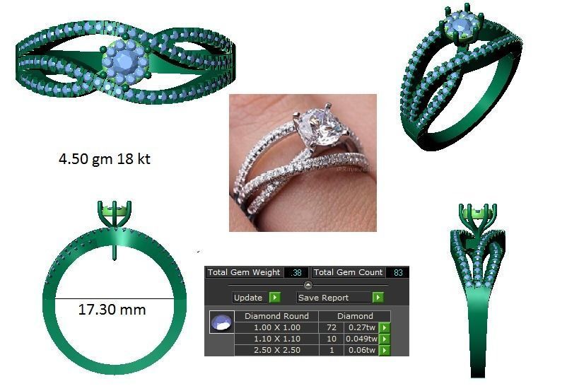 Ring - 009 3D print model_1