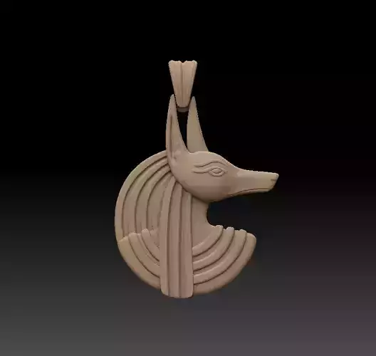 Egyptian Anubis Head Pendant