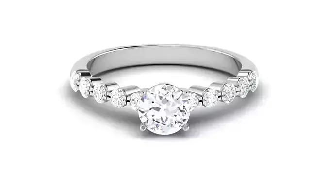Solitaire Wedding Engagement Ring Bridal Ring