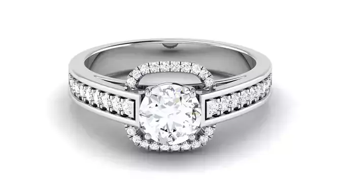 Solitaire Wedding Engagement Ring Bridal Ring