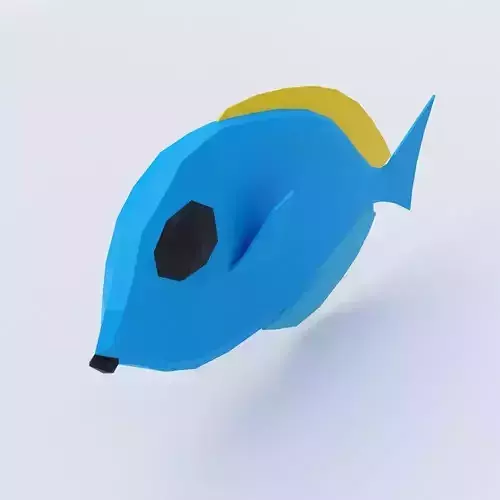 Ambly Fish low poly 3d model 