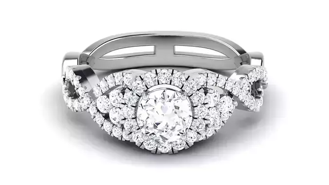 Solitaire Wedding Engagement Ring Bridal Ring