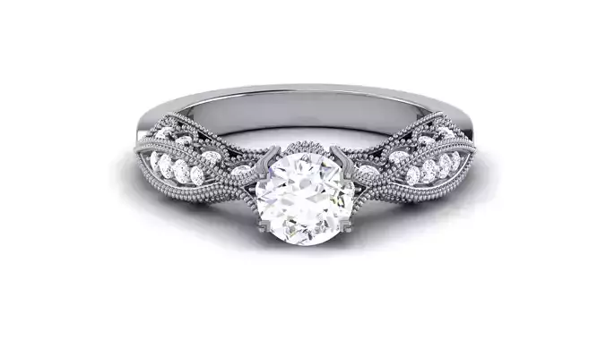 Solitaire Wedding Engagement Ring Bridal Ring