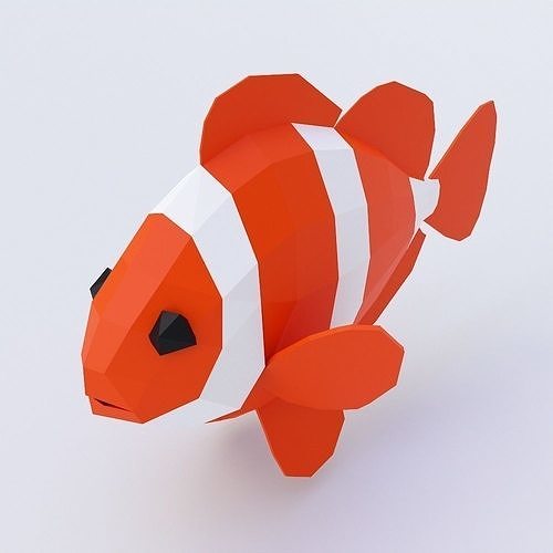 Anemone fish 3d model  Low-poly 3D model