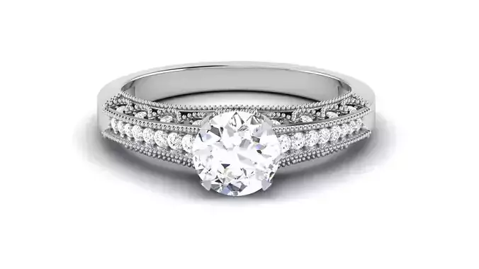 Solitaire Wedding Engagement Ring Bridal Ring