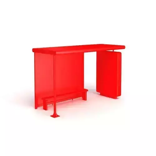 Red Metal Street Element