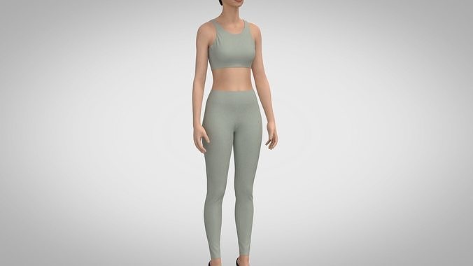 Tank Top and Leggings 3D model