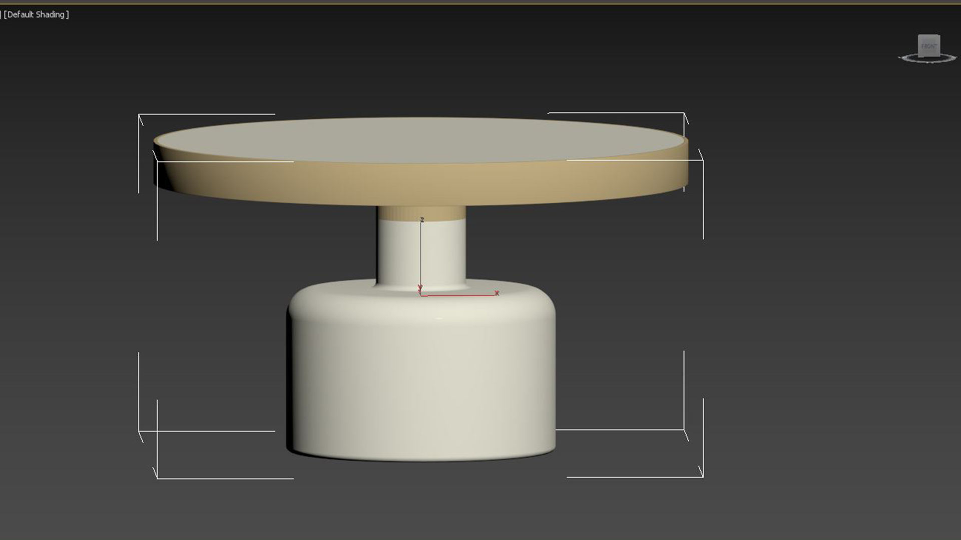 COFFEE TABLE GLAM WHITE 3D model_7