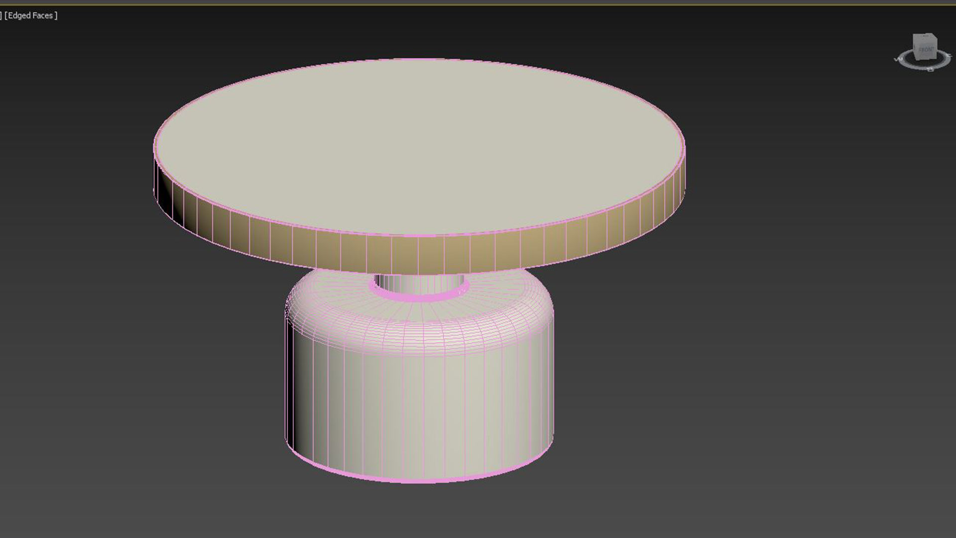 COFFEE TABLE GLAM WHITE 3D model_1