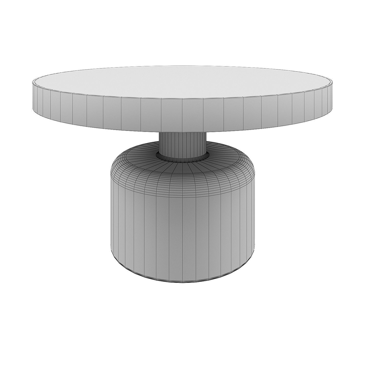 COFFEE TABLE GLAM WHITE 3D model_2