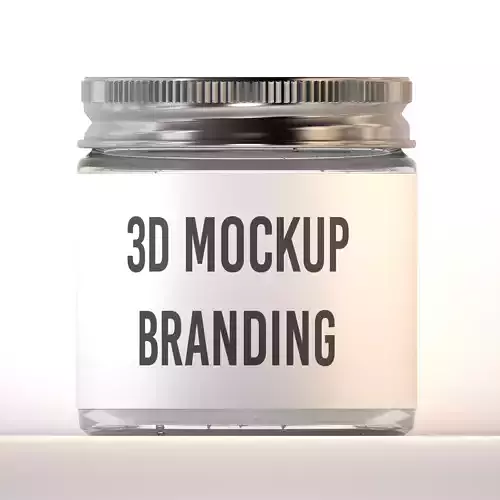 Glass Mason Jar 3D Model