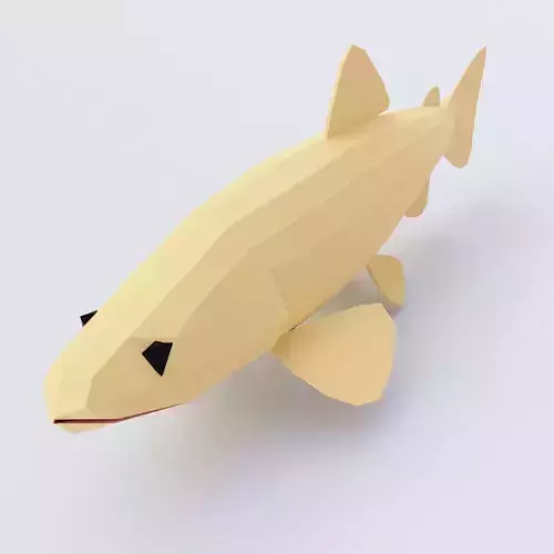 Brown Trout fish 3d model 