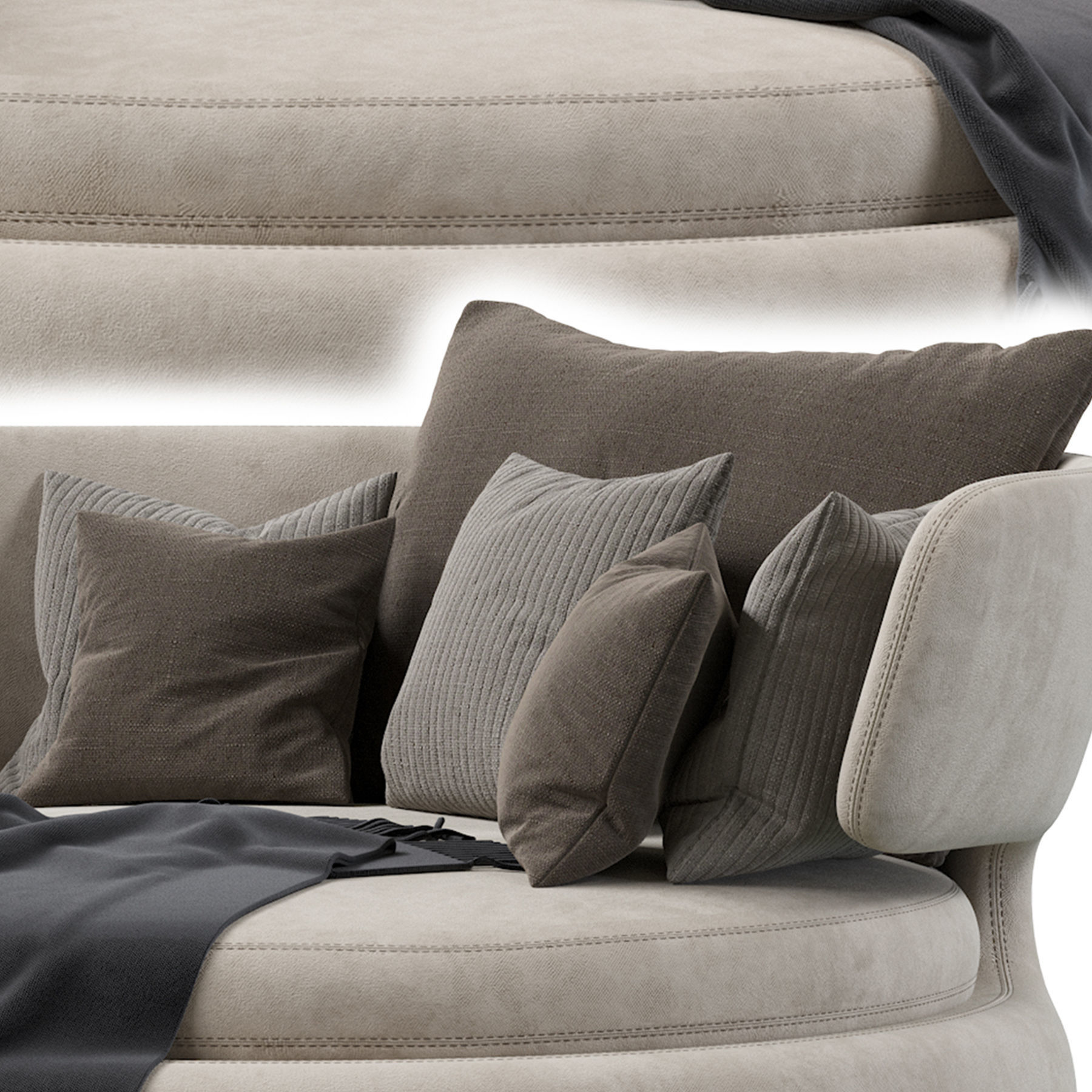 Amoenus Soft Maxalto Swivel Sofa 3D model_8