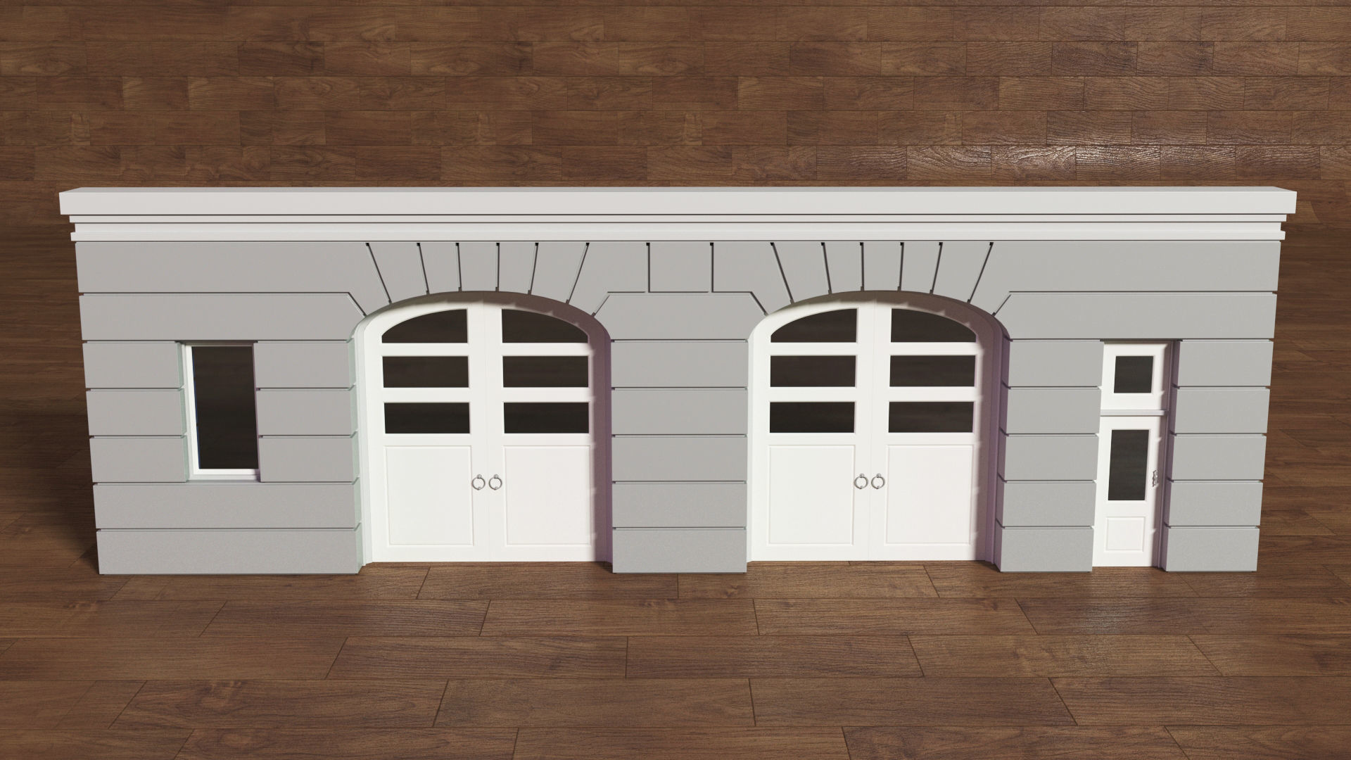 Building Facade Collection 1 - 25 pieces 3D model_12