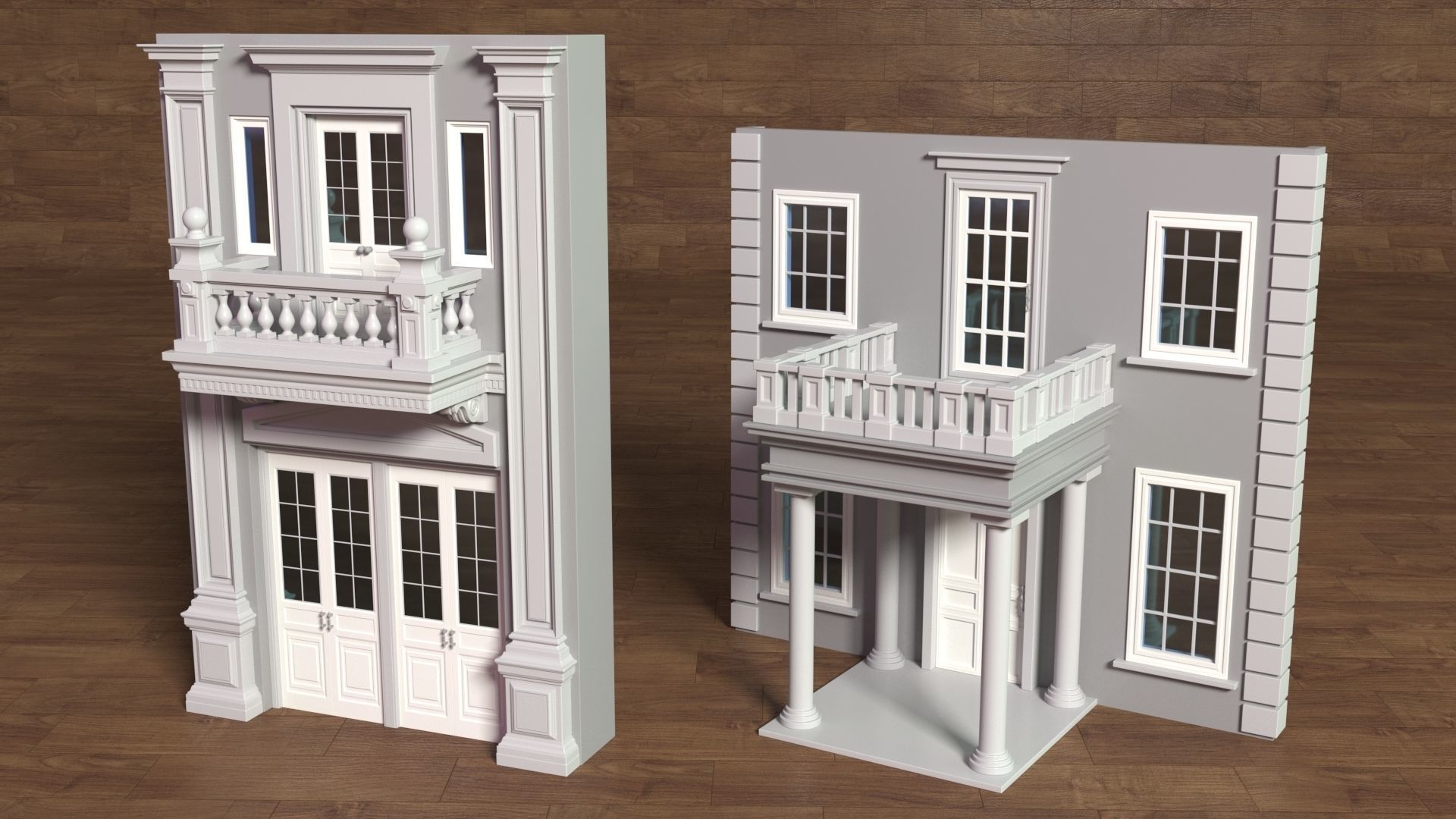 Building Facade Collection 1 - 25 pieces 3D model_3