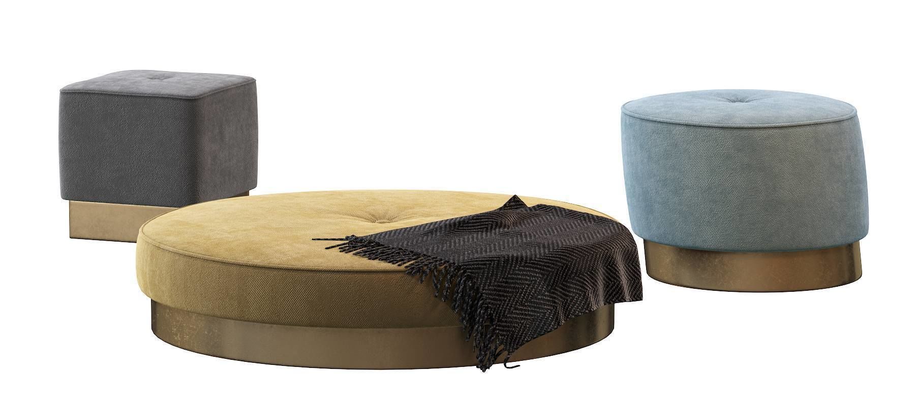 Anais Baxter Pouf 3D model_6