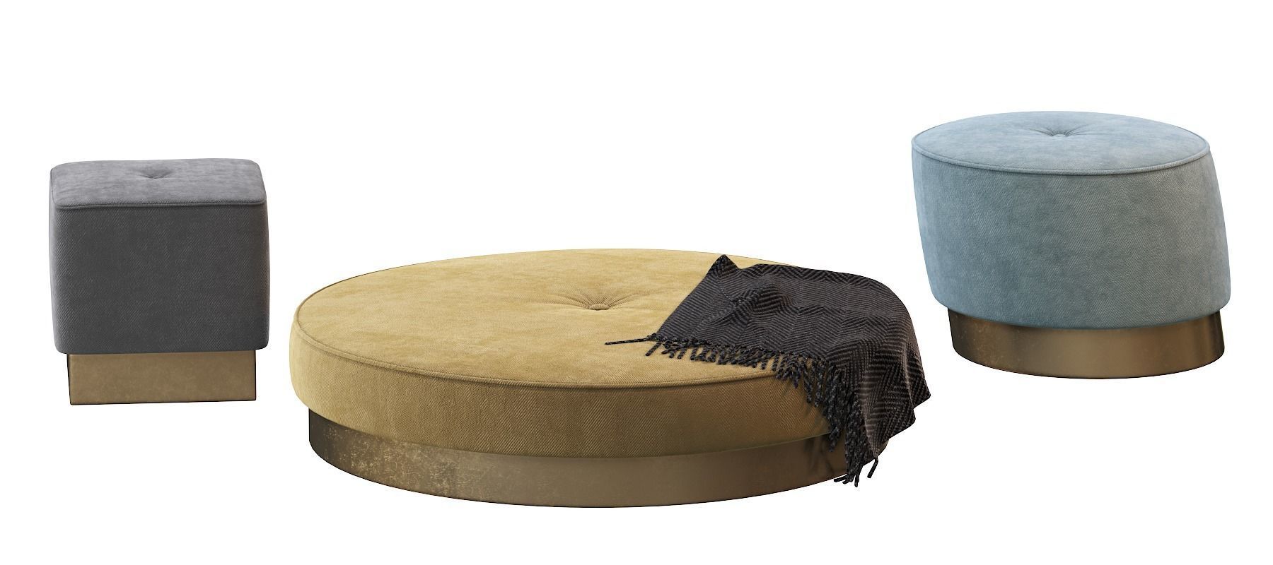 Anais Baxter Pouf 3D model_5