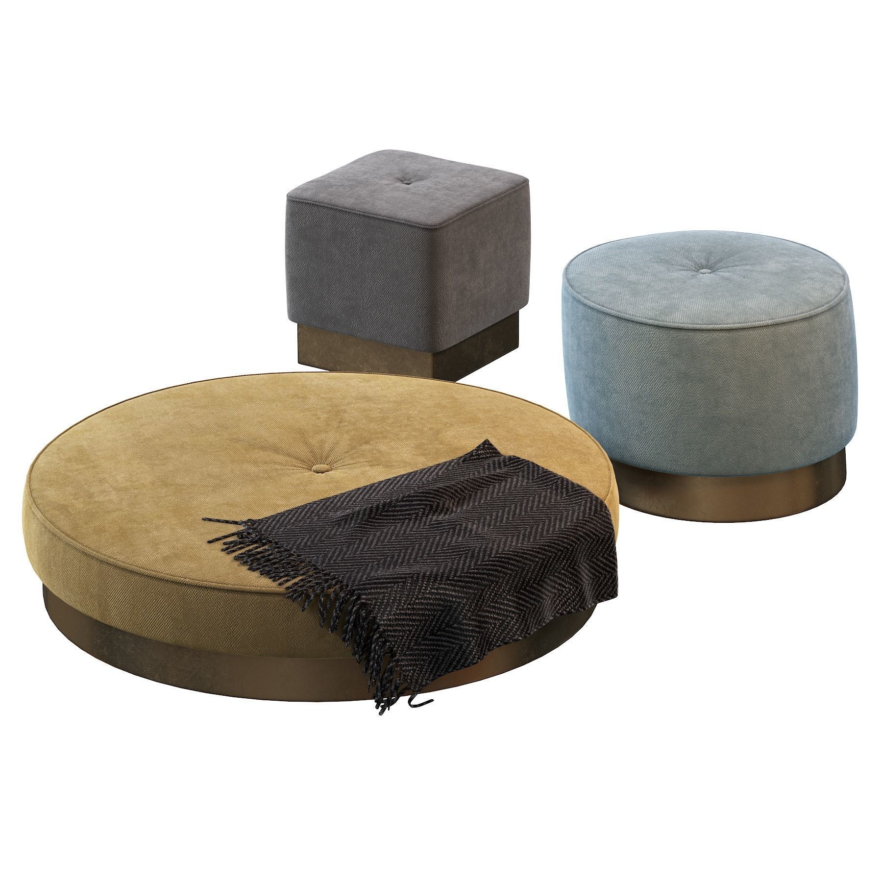 Anais Baxter Pouf 3D model_7