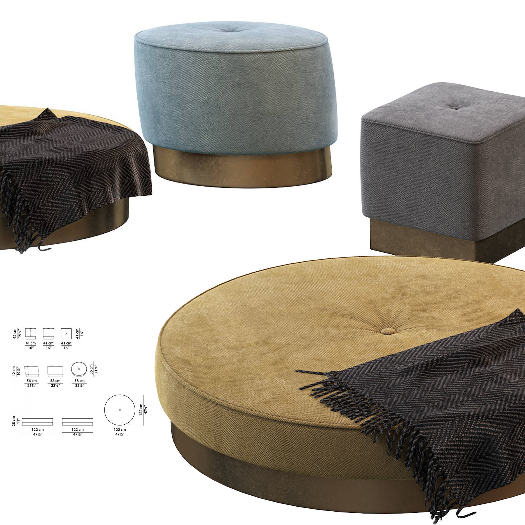 Anais Baxter Pouf 3D model_1