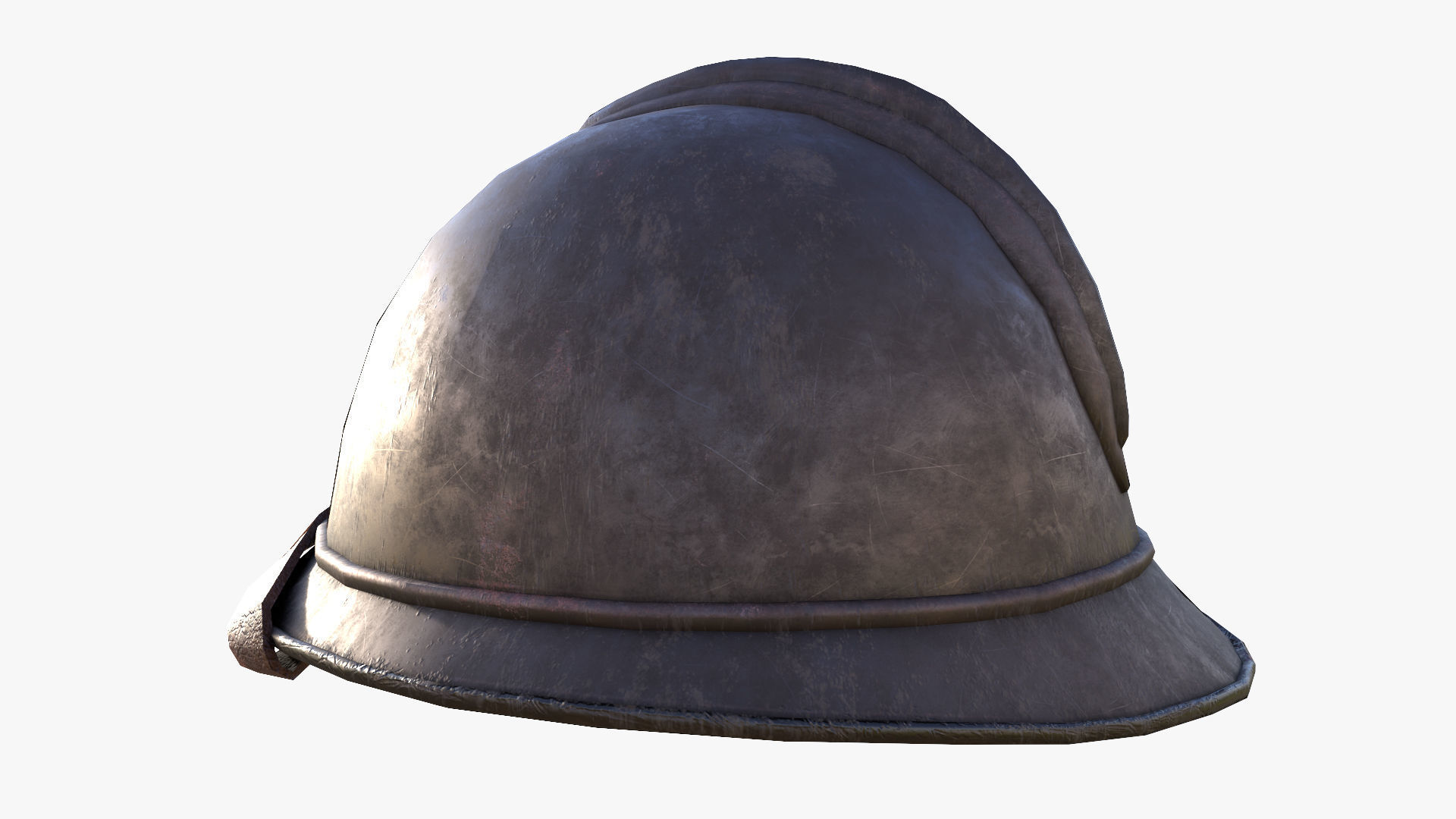 M15 Adrian Helmet Low-poly 3D model_4