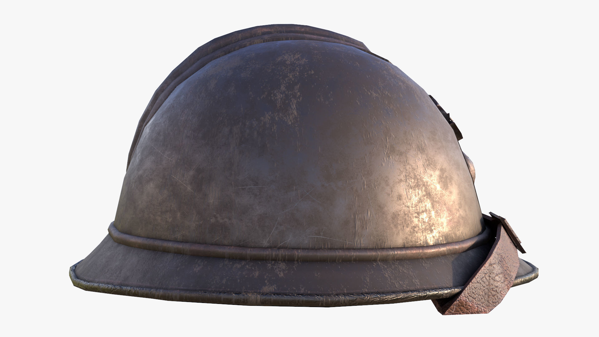 M15 Adrian Helmet Low-poly 3D model_7