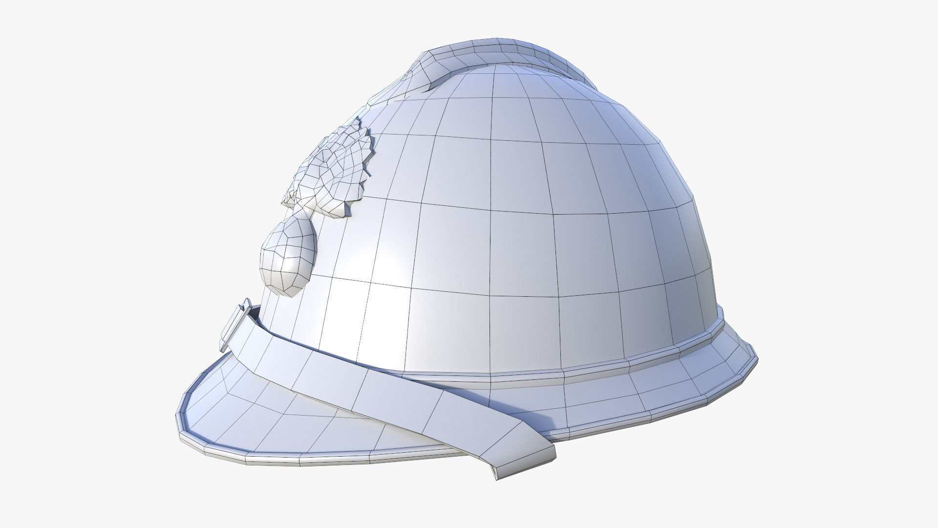 M15 Adrian Helmet Low-poly 3D model_15