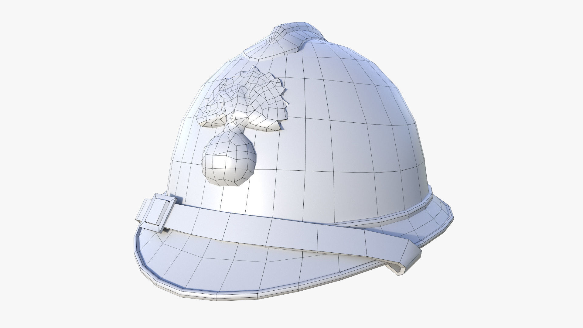 M15 Adrian Helmet Low-poly 3D model_14