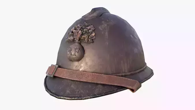M15 Adrian Helmet Low-poly 3D model