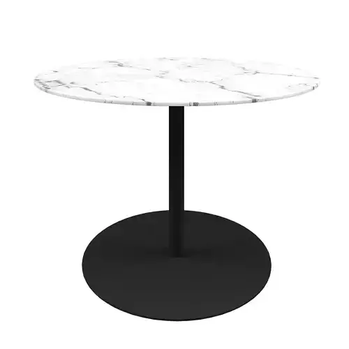 SIDE TABLE SNOW MARBLE ROUND
