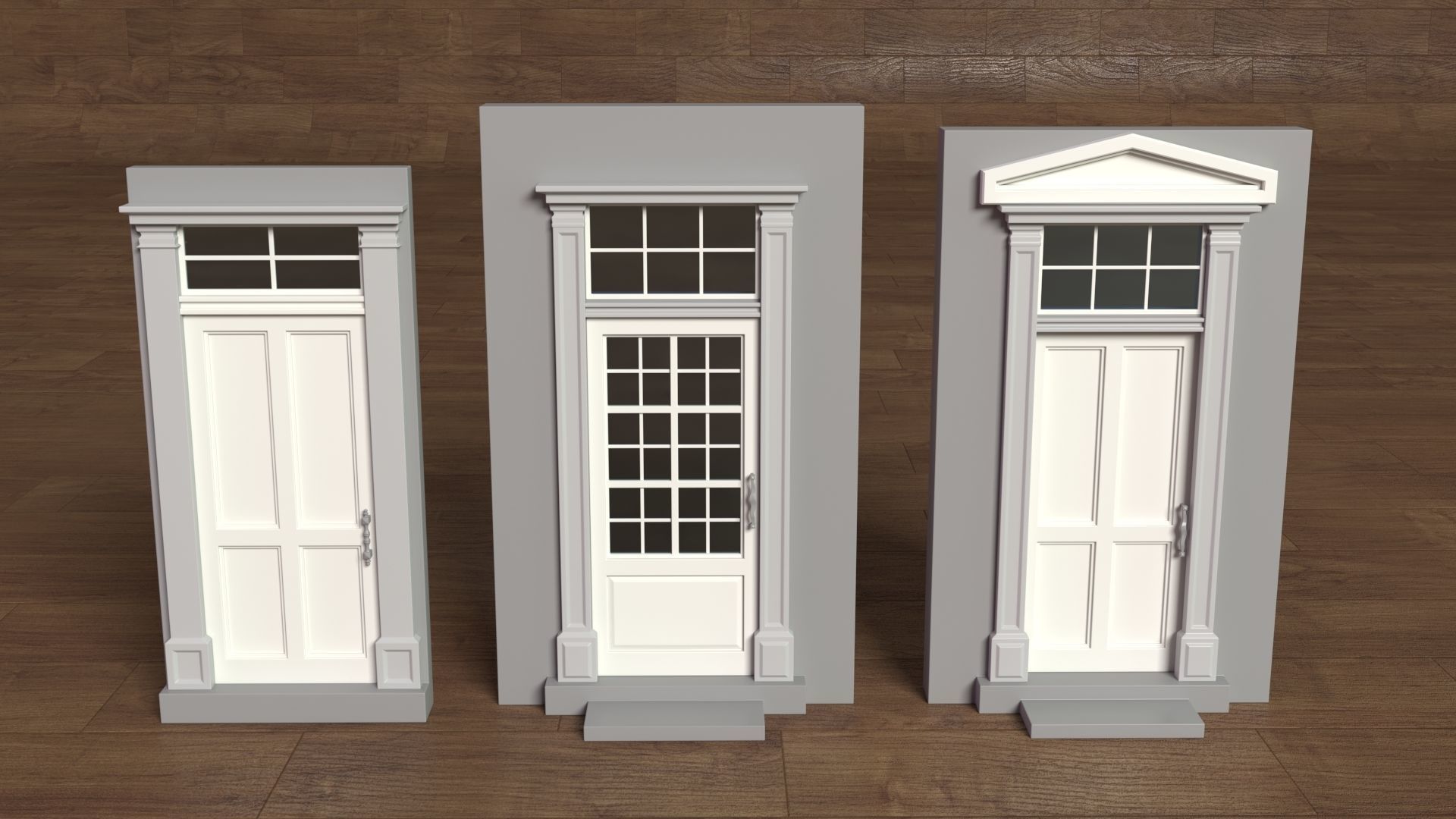 Building Facade Collection 2 - 25 pieces 3D model_6