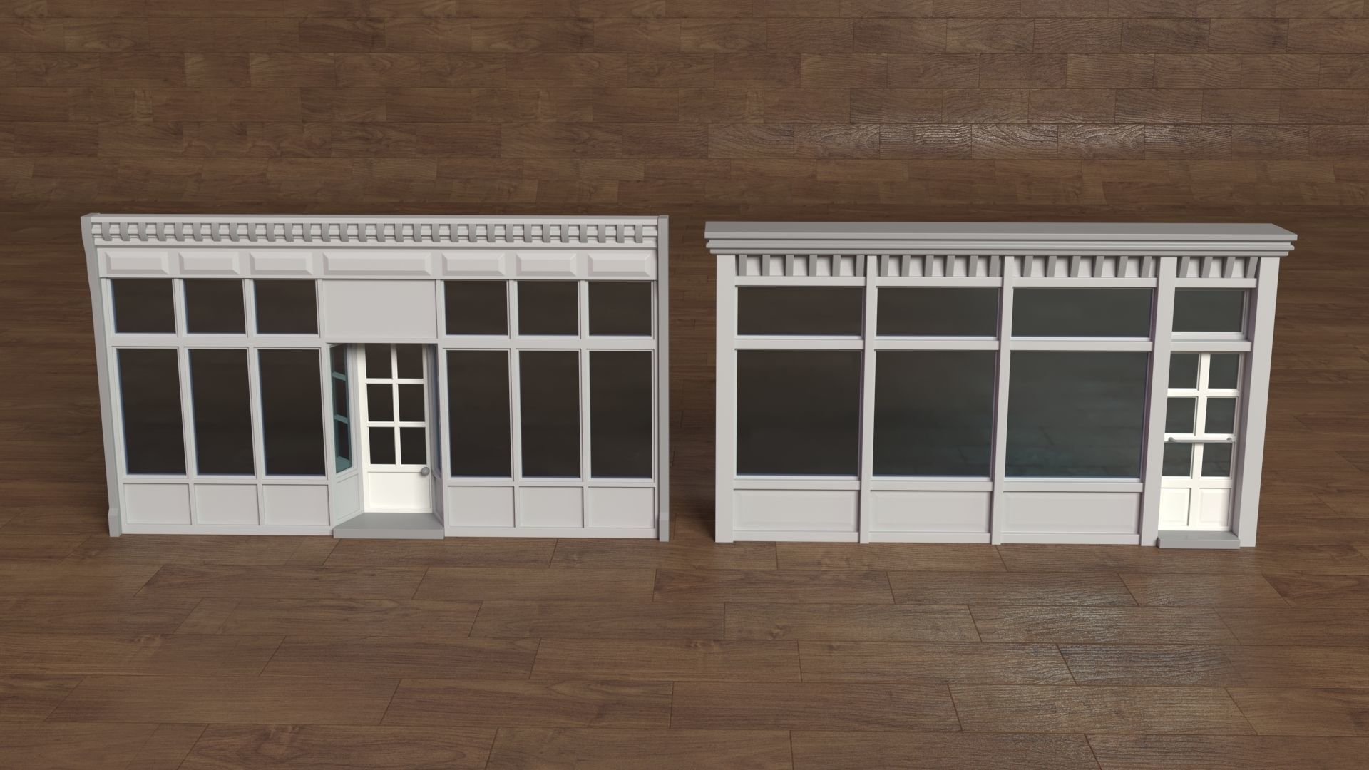 Building Facade Collection 2 - 25 pieces 3D model_7