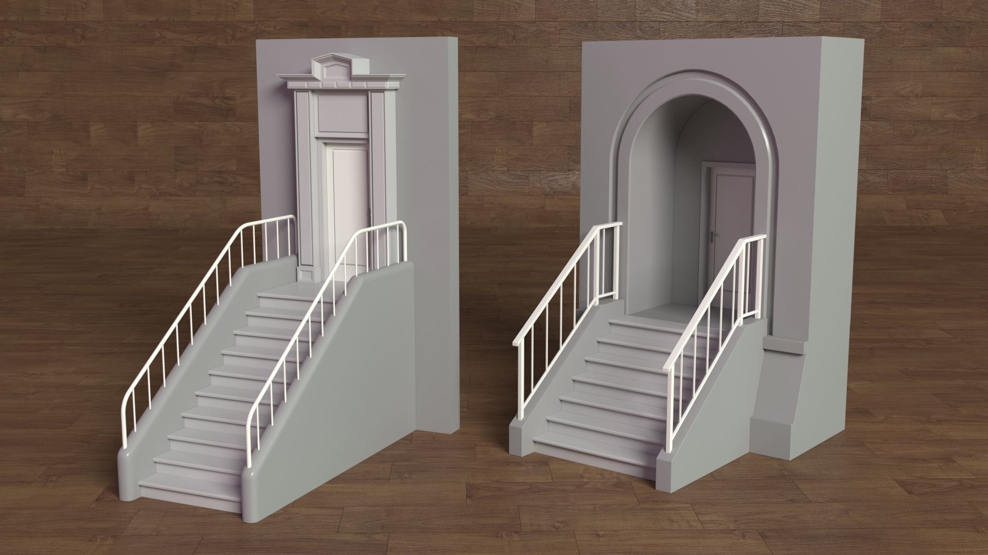 Building Facade Collection 2 - 25 pieces 3D model_10