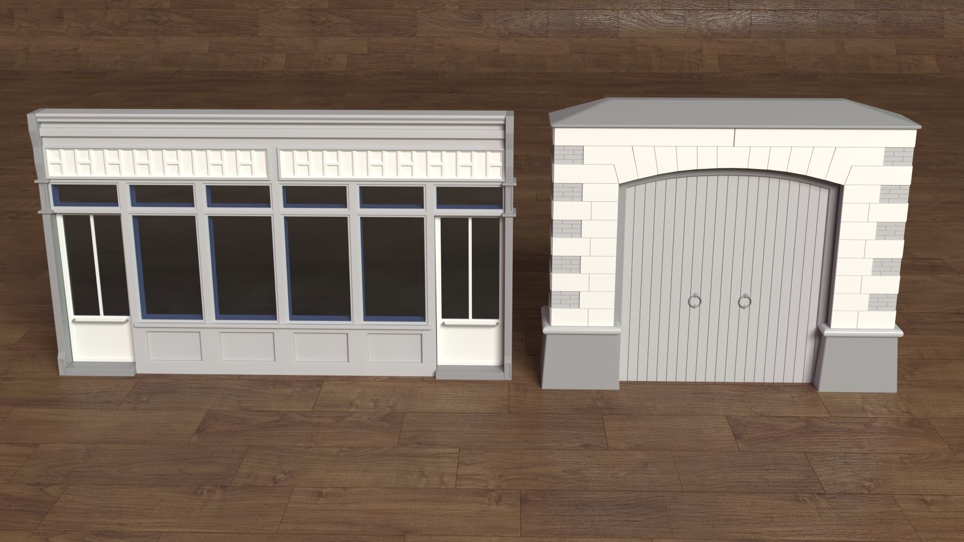 Building Facade Collection 2 - 25 pieces 3D model_8