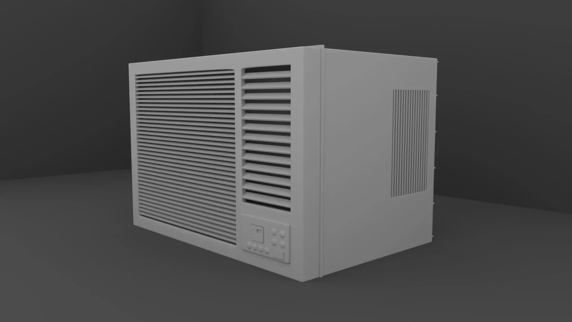 Window AC 3D model_0