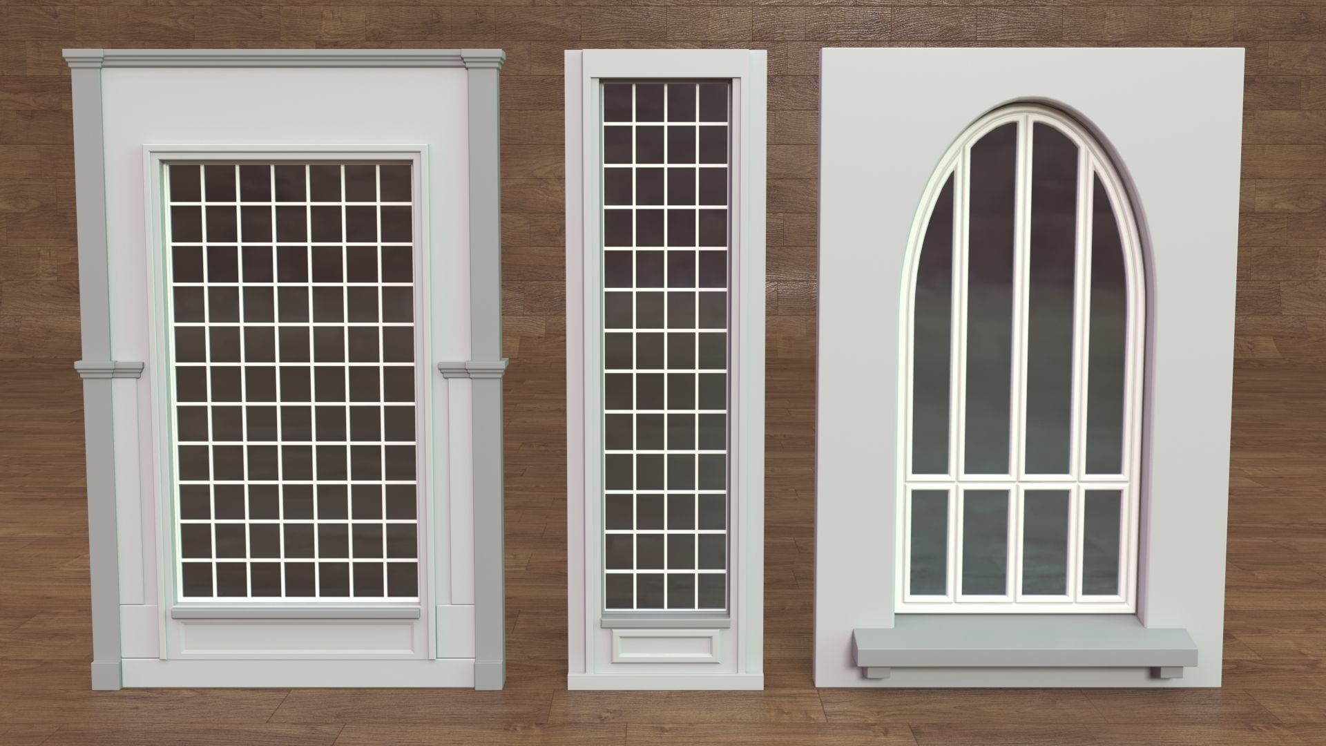 Building Facade Collection 4 - 34 pieces 3D model_13