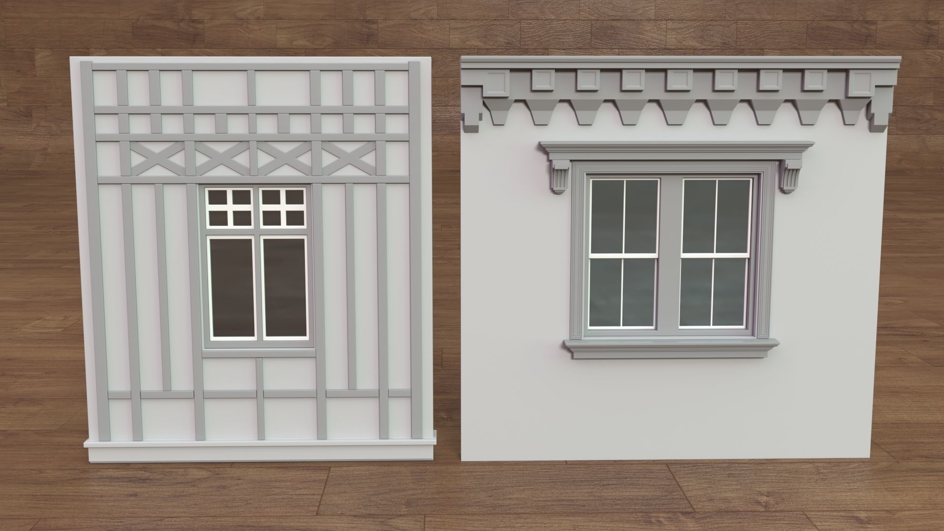 Building Facade Collection 4 - 34 pieces 3D model_8