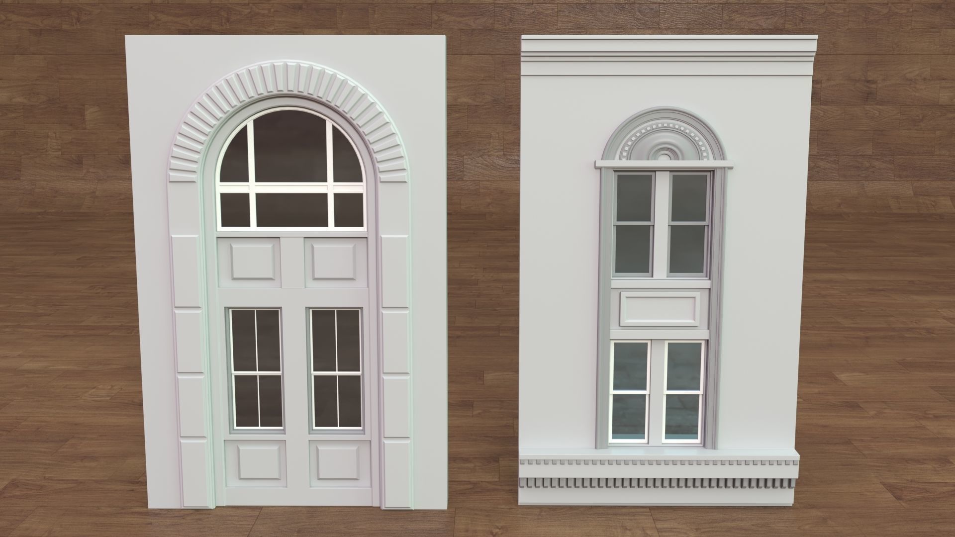 Building Facade Collection 4 - 34 pieces 3D model_3