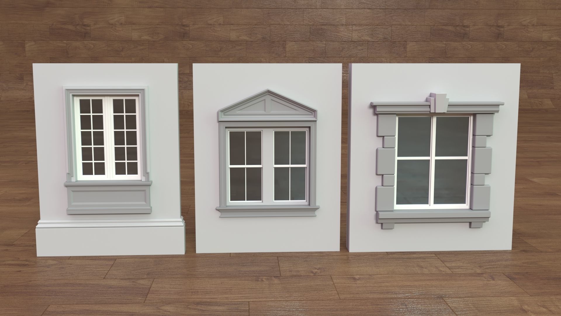 Building Facade Collection 4 - 34 pieces 3D model_14