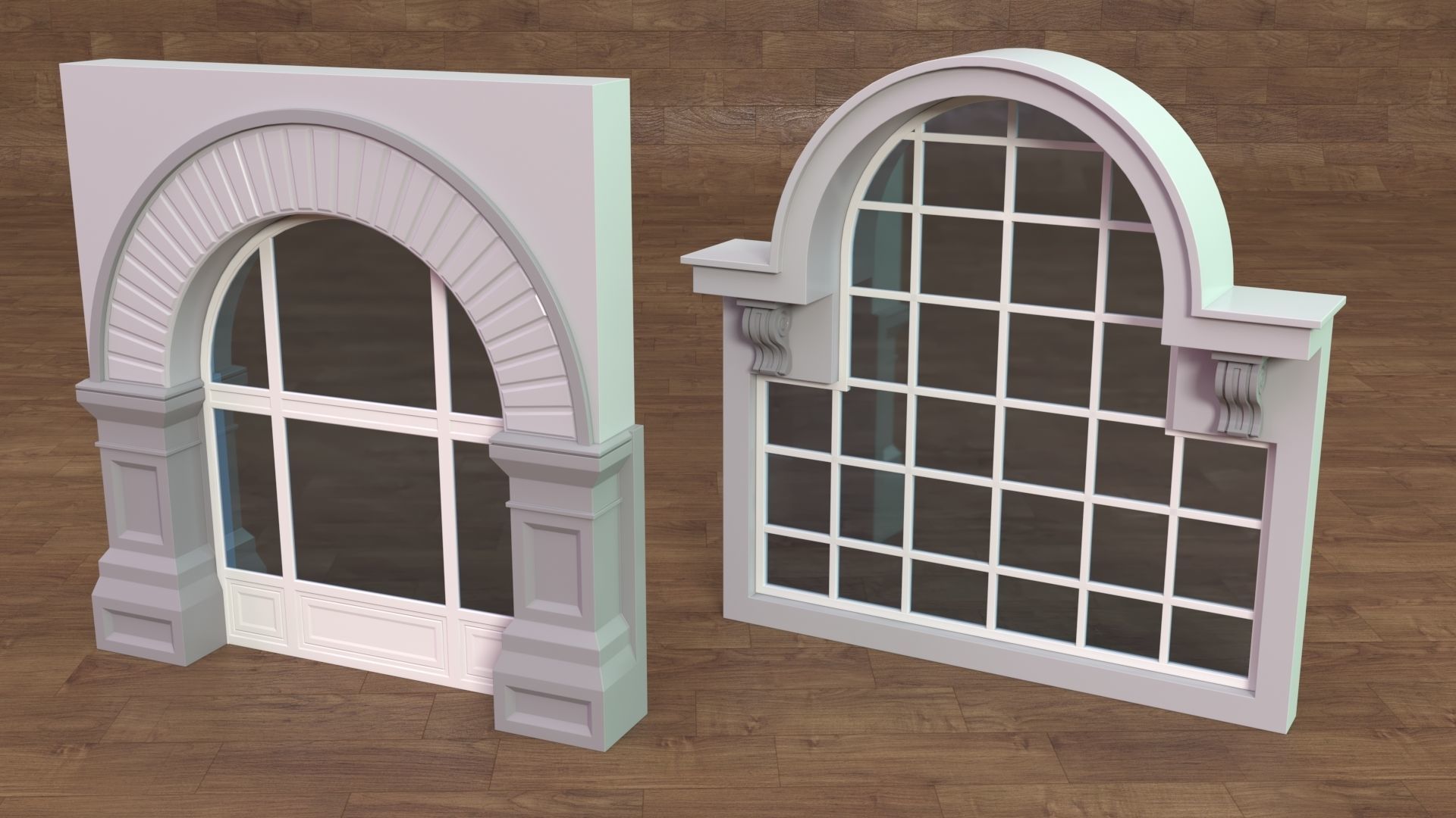 Building Facade Collection 4 - 34 pieces 3D model_2