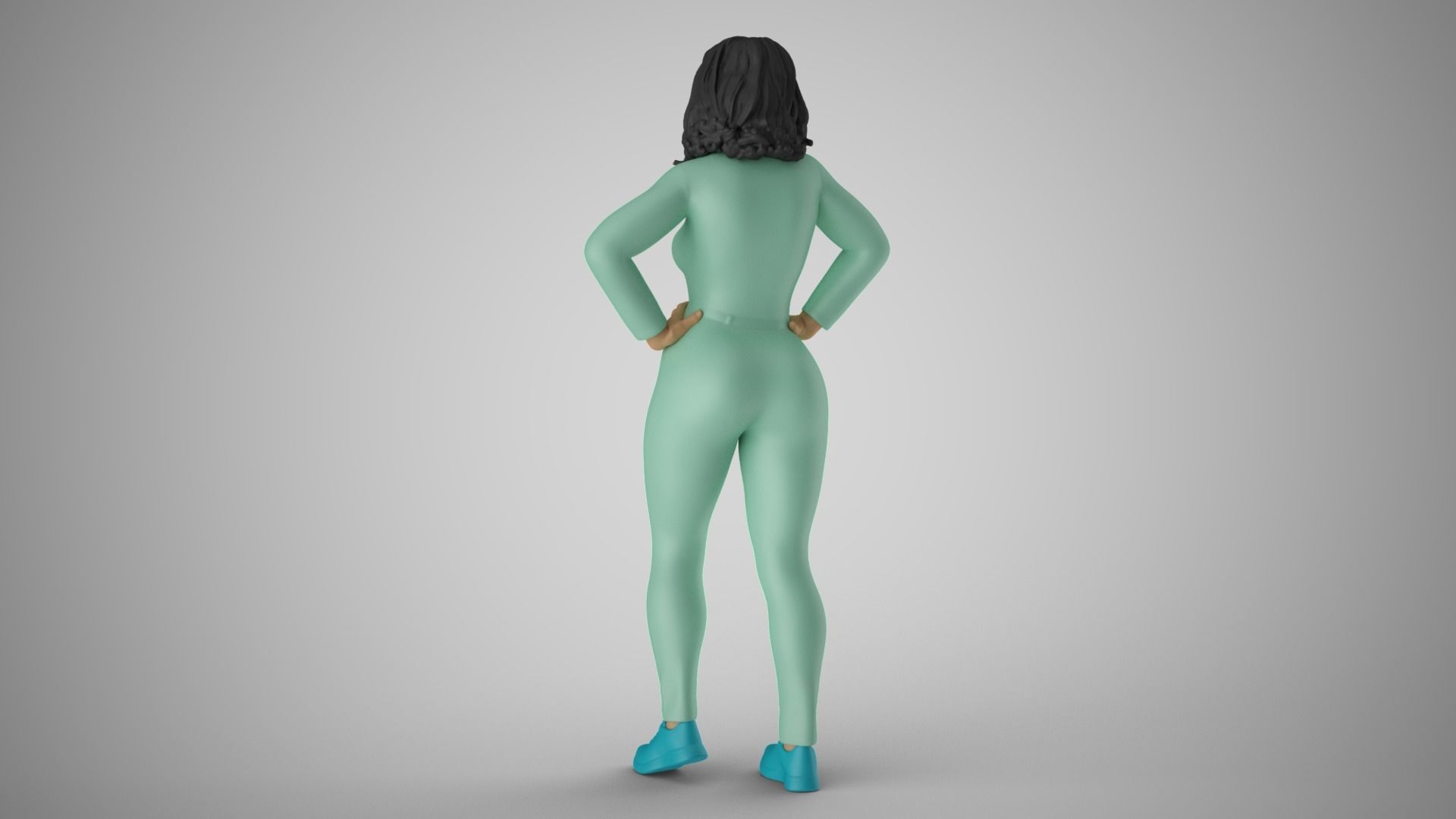 Unmotivated Woman 3D print model_8